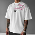 Hiro | Cherry Blossom Print Cotton T-Shirt for Men