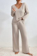 Callie | Ribbed Two-Piece Lounge Sweatpants for Women