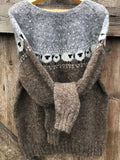 Marguerite | Sheep Jacquard Nordic Knit Sweater