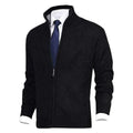 Ivor | Zip-Up Cardigan with Stand Collar