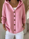 Berthe | A-Line Hooded Button Cardigan