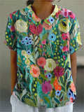 Watercolour Floral Shirt – Vibrant Summer Blouse