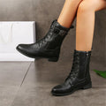 Theodora | Round-Toe Side-Zip Ankle Boots