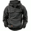 Benedikt | Hooded Quarter-Zip Lined Pullover