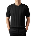 Marco | Lustrous Silk Crewneck T-Shirt for Men