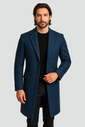 Octavian | Long Button-Front Overcoat