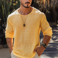 Cotton Linen Long Sleeve Tee – Everyday Layering Piece