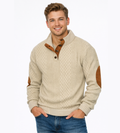 Barnaby | Button-Collar Cable Knit Sweater
