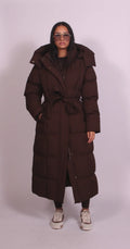 Augusta | Long Belted Puffer Coat