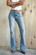 Women's Denim Jeans with Flared Legs