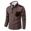 Rupert | Half-Zip Pullover with Shoulder Patches