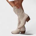 Ottilie | Mid-Calf Perforated Boots