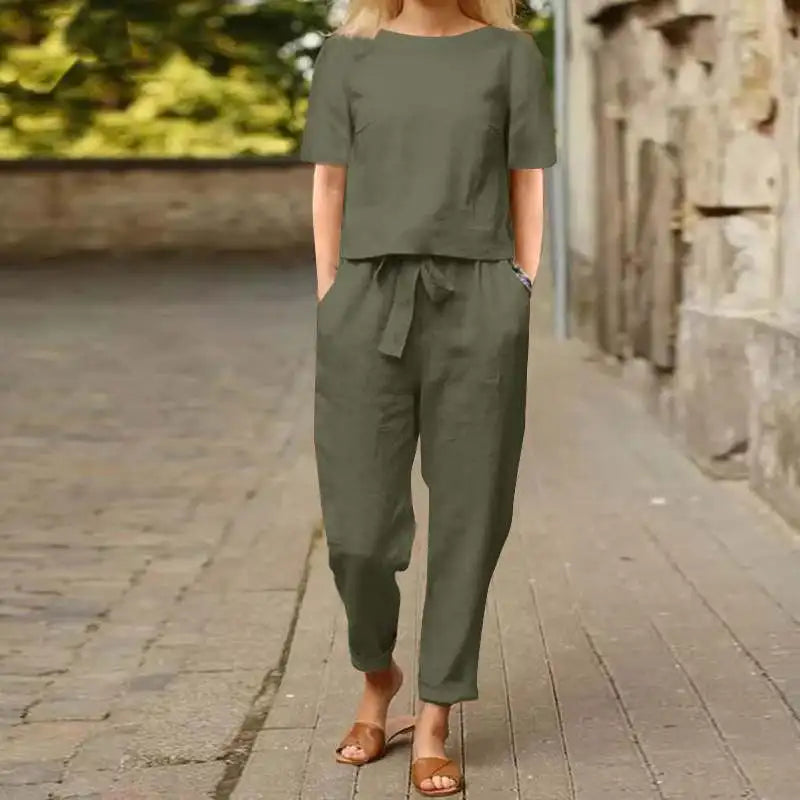 Lily | Two-Piece Linen Set
