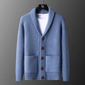 Edmund | Shawl Collar Button-Front Cardigan