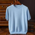 Adriano | Ribbed Cashmere Wool T-Shirt for Men