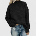 Aerynna | Mock-Neck Cable-Knit Elevated Sweater