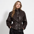 Agnes | Notch-Lapel Nonchalant Tailored Leather Jacket