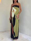 Adhira | Strapless Serene Maxi Dress