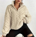 Aicha | Cable-Knit Oversized Composed Sweater