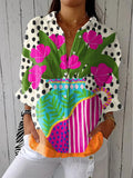 Alessia | Statement Floral Print Blouse