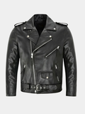 Ireneusz | Zip-Up Elegant Timeless Leather Jacket