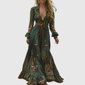 Arlette | Floral Belted Maxi Dress