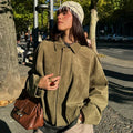 Amaiur | Oversized Cropped Tailored Bomber Jacket