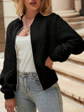 Jeanne | Longline High-Neck Timeless Bomber Jacket