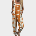 Angelique | Patterned Wide-Leg Overalls