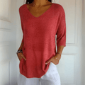 Primrose | V-Neck Loose-Silhouette Knit Sweater