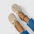 Annette | Rope-Strap Slip-On Flats