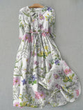 Alida | Floral A-Line Midi Dress