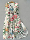 Alishba | Floral Charming Midi Dress