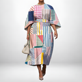 Amrita | Geometric Sunlit Midi Dress