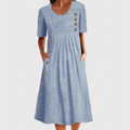 Aurora | Striped Midi Dress