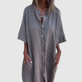 Ashwini | Shirt Polished Midi Dress