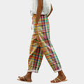 Bastienne | Plaid Check Drawstring Pants