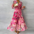Basmala | Floral Wrap Midi Dress