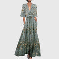 Barbora | Floral V-Neck Maxi Dress