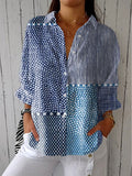 Blouse – Ocean Patchwork With a Twist