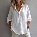 Blouse – Refined Revere Collar Button-Up