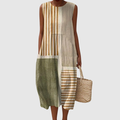 Kerttu | Geometric Sleeveless Midi Dress