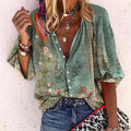 Brielle | Floral Button-Front Blouse