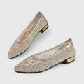 Camyressa | Sparkling Pointed-Toe Slip-On Loafers for Women