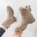 Cansu | Side-Zip Chunky Sculpted Ankle Boots