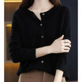 Yvonne | Round-Neck Button Cardigan