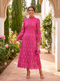 Gaukhar | Long-Sleeve Dreamy Midi Dress