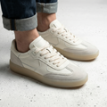 Casual Faux Sneakers with Lace-Up Front and Low Top