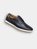 Casual Faux Sneakers with Lace-Up Front and Low-Top Collar