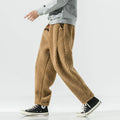 Casual Sherpa Fleece Sweatpants with Drawstring Waist and Pockets